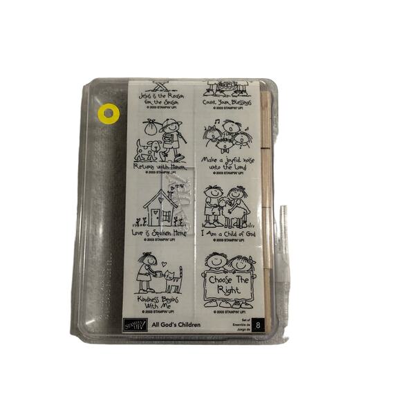 NEW Stampin' Up! All Gods Children Religious LDS Rubber Stamps Crafting - Picture 1 of 4